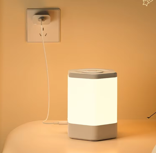 RoyaleGlow Touch Control LED Nachtlicht - Wiederaufladbare Nachttischlampe