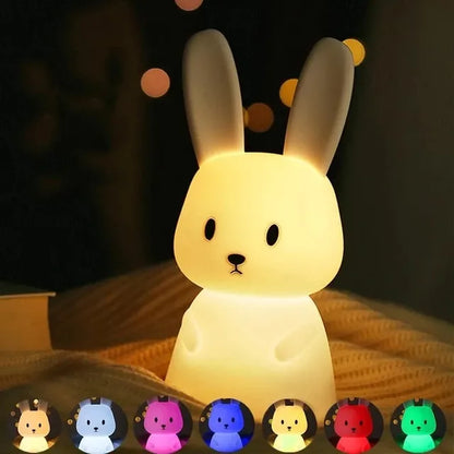 BunnyGlow Lampe - Touch-Control-LED-Hasen-Nachtlicht