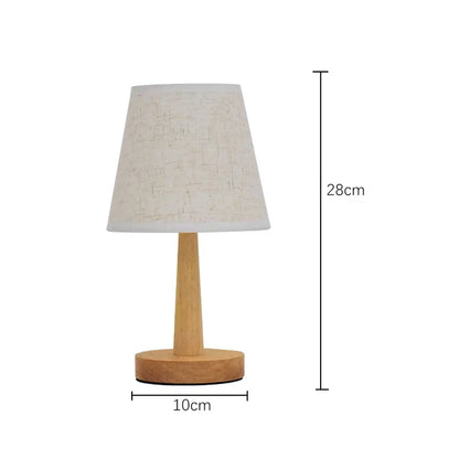ZenGlow Stoff Tischlampe - LED USB Nachttischlampe
