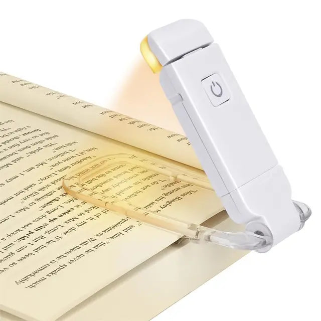 Garduru Wiederaufladbare LED-Buchlampe | Clip-On Lesezeichenlicht | LED-USB Buchlicht für Komfortables Lesen