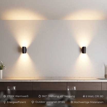 Garduru – Moderne LED Außenwandleuchte für warmes und elegantes Licht