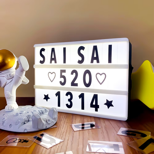 LED Cinema Light Box | DIY Nachrichtenbrett mit Buchstaben
