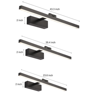 Badezimmer-Wandleuchte mit verstellbarem LED-Balken