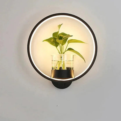 Lumora Pflanzen Wandlampe – Elegante Innenbeleuchtung mit integriertem Pflanzenhalter