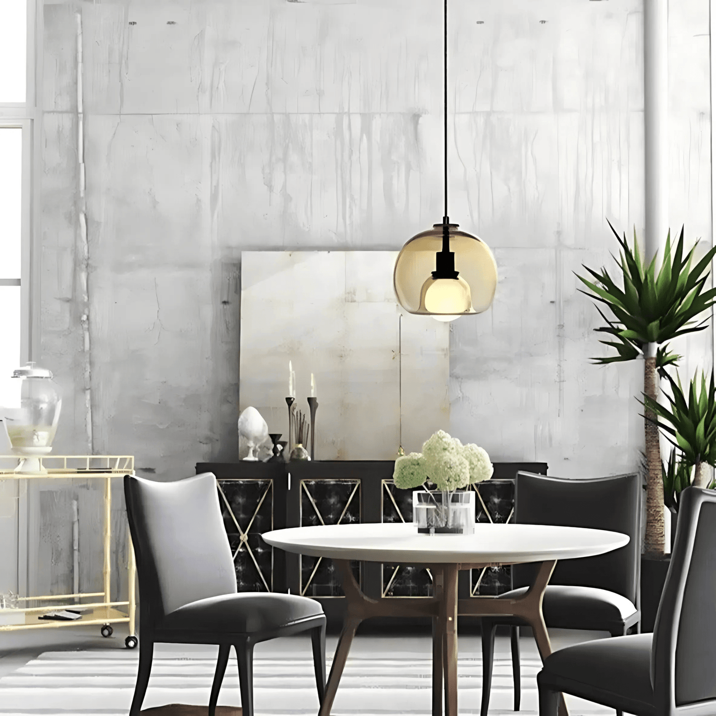 Handgefertigte Glas Hängeleuchte – Elegantes Design & Dimmbar