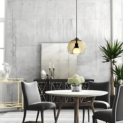 Handgefertigte Glas Hängeleuchte – Elegantes Design & Dimmbar