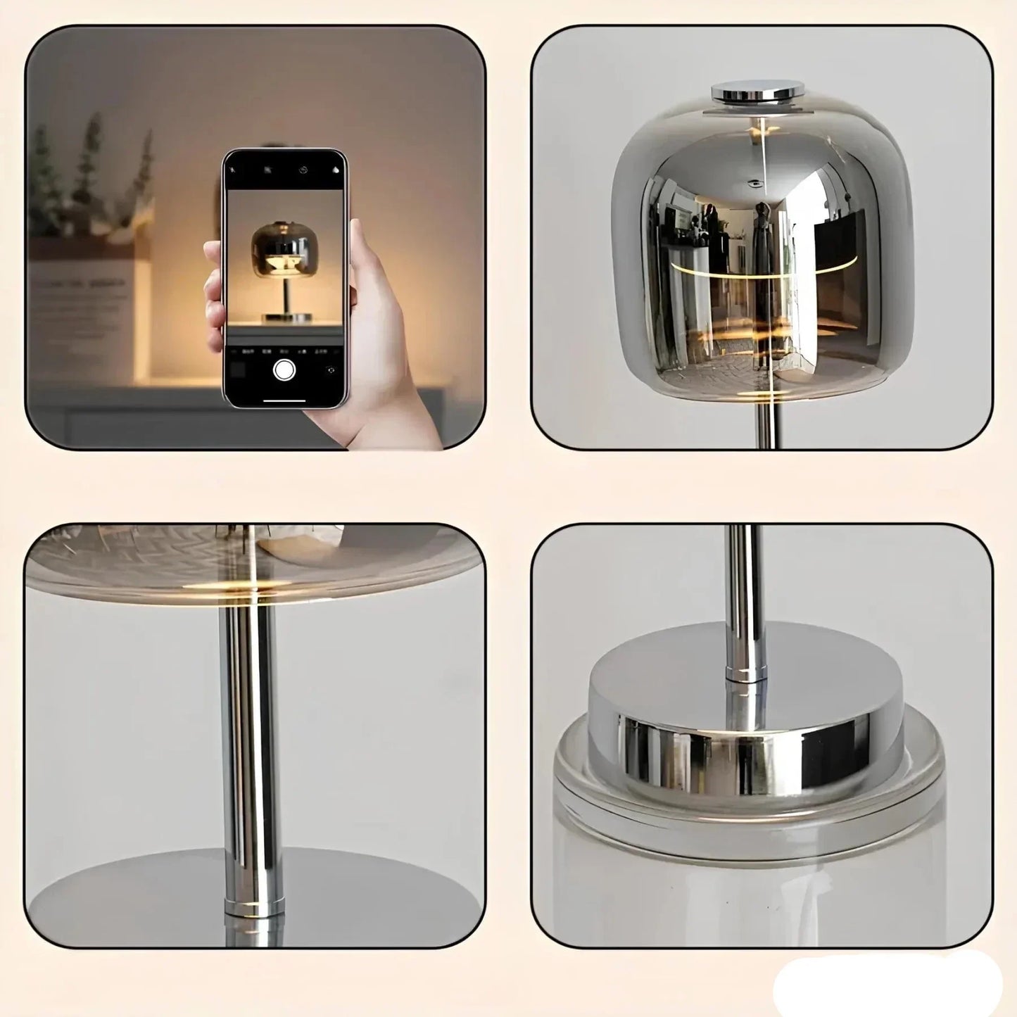 Garduru Glas Tischlampe – Wärme und Eleganz für Ihr Interieur