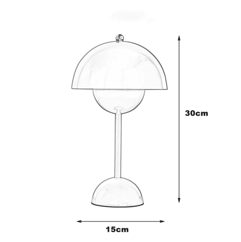 Garduru Pilzförmige LED Nachttischlampe – Einzigartiges Design, Mehrfarbig