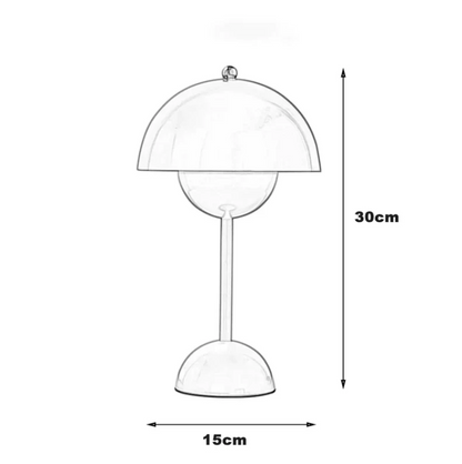 Garduru Pilzförmige LED Nachttischlampe – Einzigartiges Design, Mehrfarbig