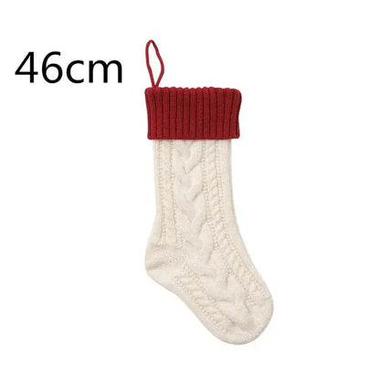 Große Kabelgestrickte Weihnachtsstrumpf - 13 Farben