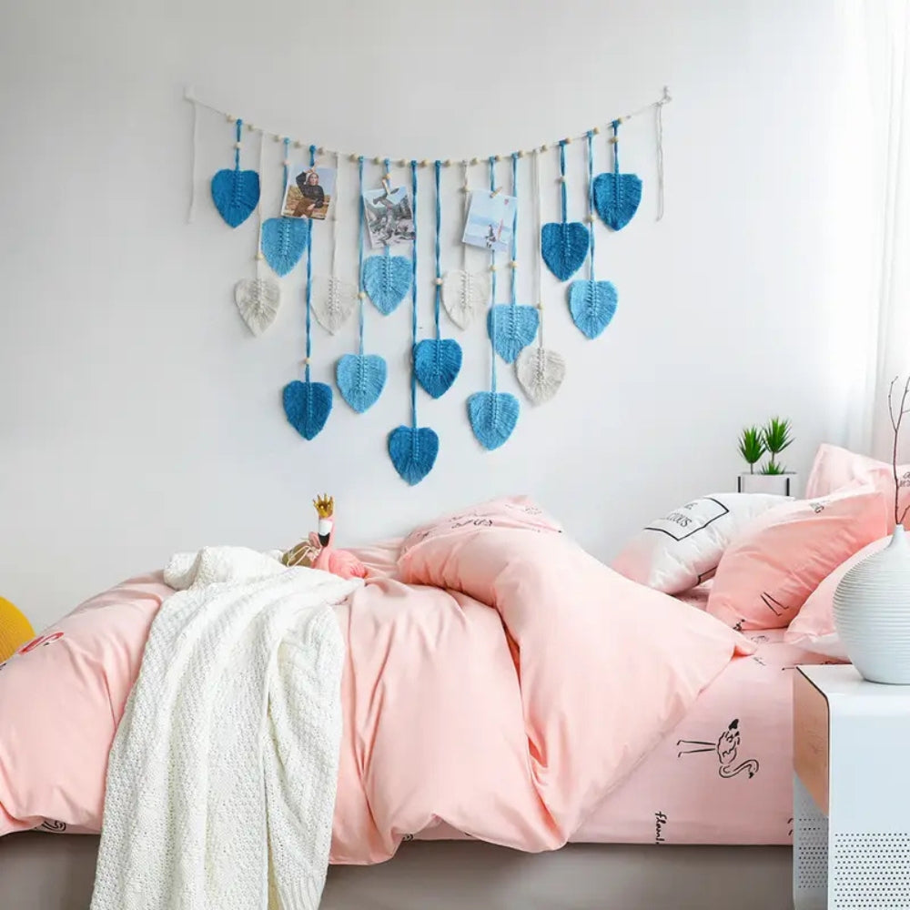 Blatt-Themen Makramee Wanddekoration