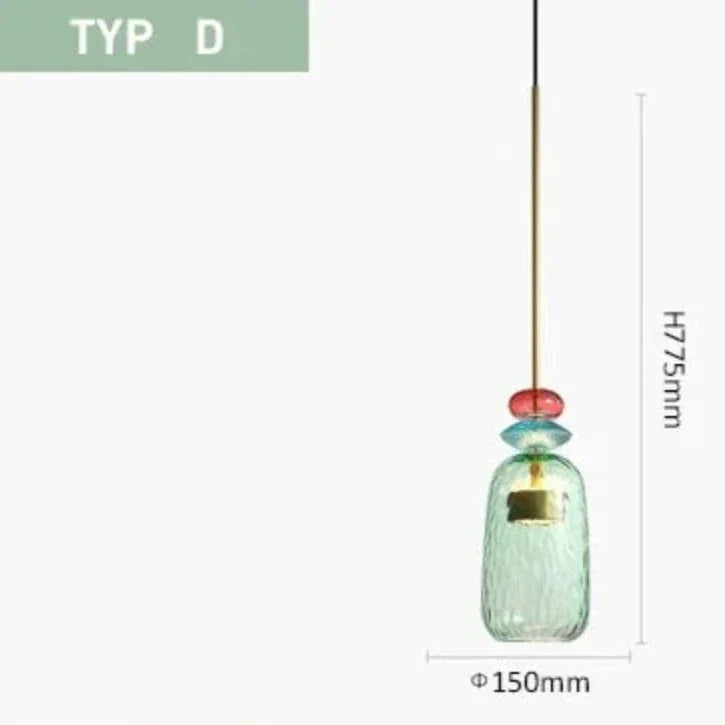 UrbanSimplicity – Pendelleuchten mit Farbglas