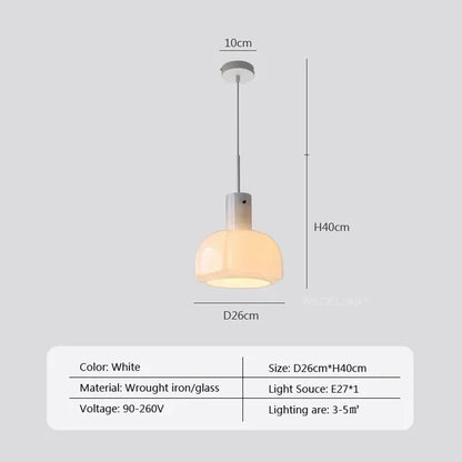 Suspension Arctic LED Nordic - Moderne Glas- und Metalllampe mit Höheneinstellung