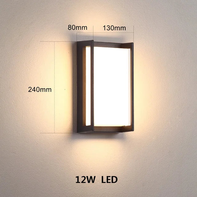 Garduru | Stilvolle LED Außenwandleuchte mit modernem Flair