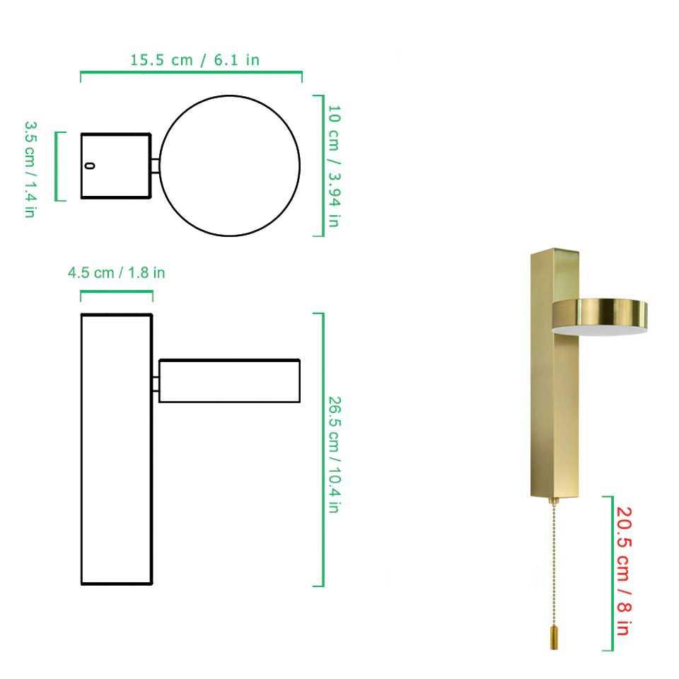 Garduru - 350° Moderne Wandlampen