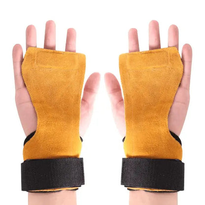 LiftGuard - Handschutz aus echtem Leder für Crossfit und Krafttraining - Beige