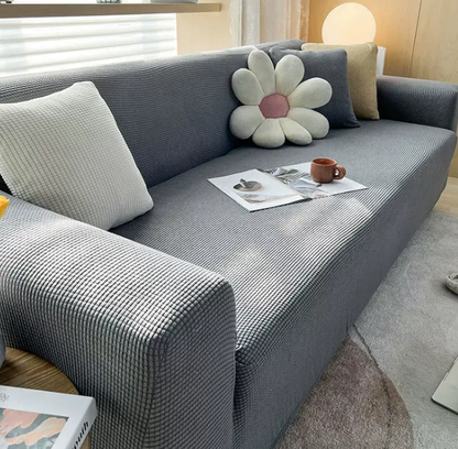 Sofa Bezug Rippstoff Stretch-Gewebe Rutschfest