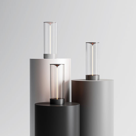 LumiRay – Moderne Tischlampe mit bezauberndem zylindrischem Lichtdesign