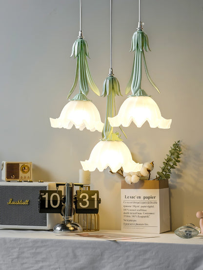 Suspension Maiglöckchen - Design Floral Elegant, Sanfte Glut, LED, E27