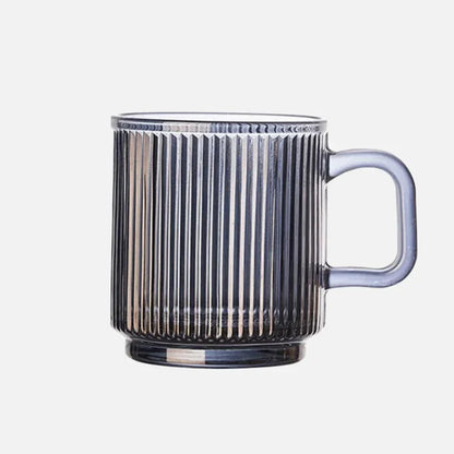 LineaPure - Glas-Tasse mit vertikalem Streifendesign