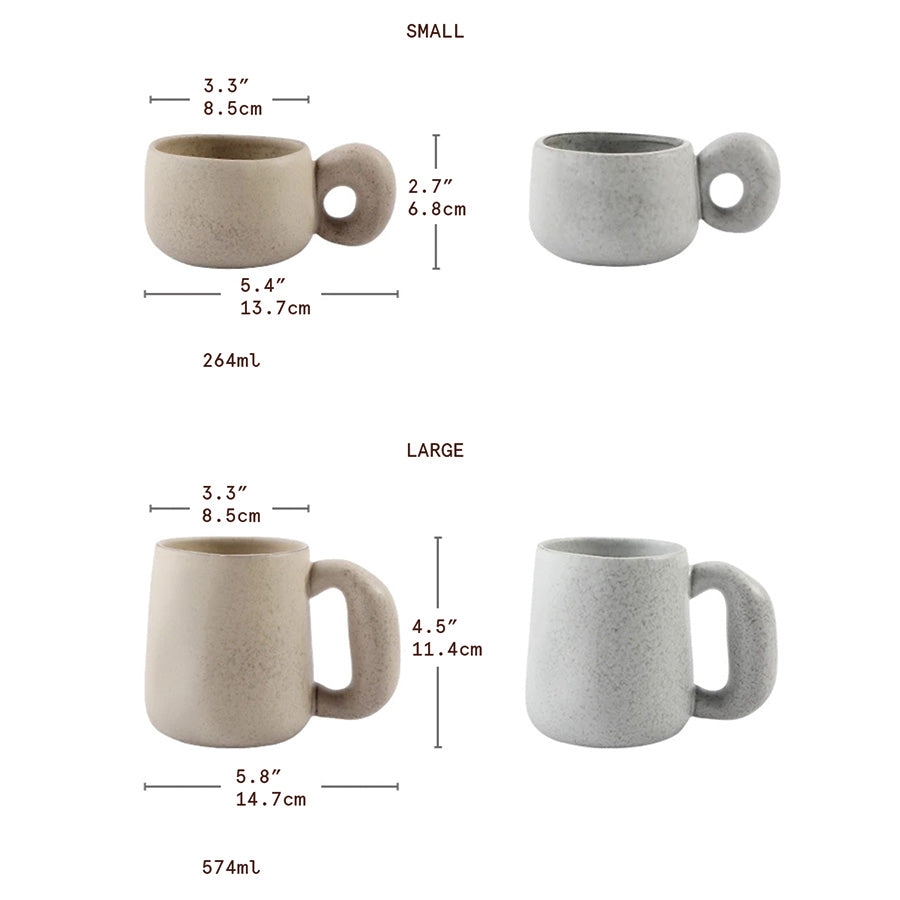 Lonnie - Handgemachte Steingut Tasse