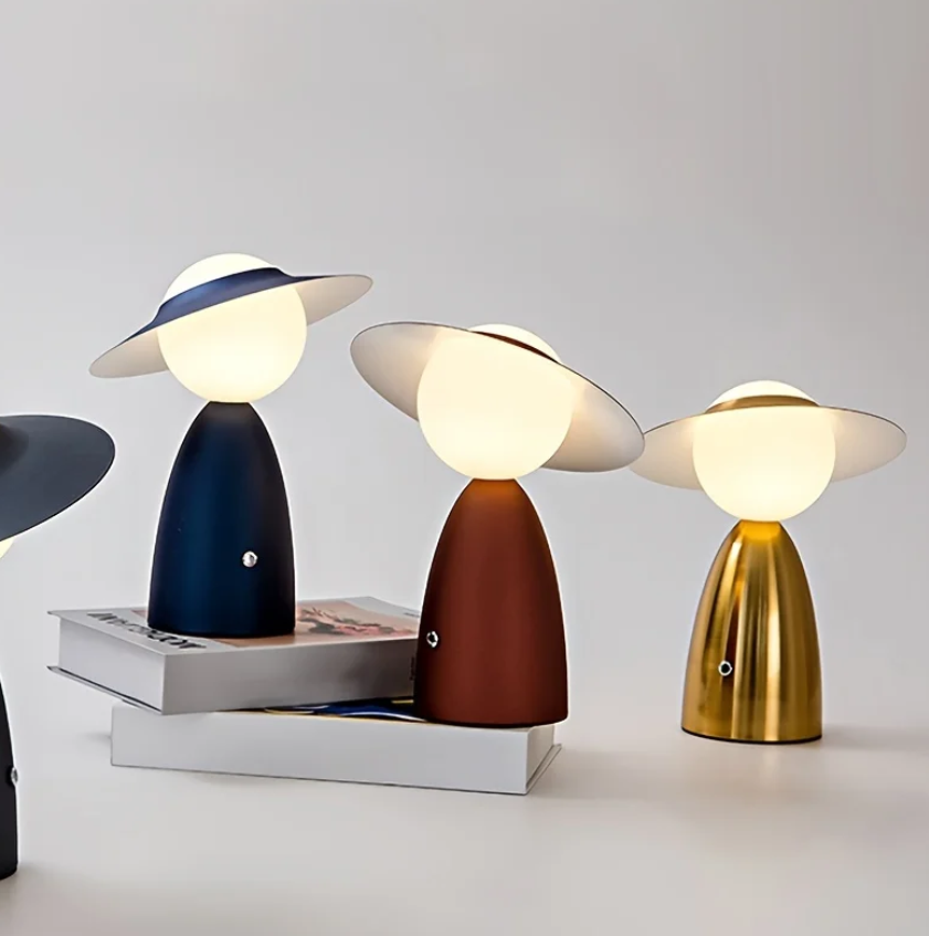 Lueur Tactile – Tischlampe LED Kabellos mit Wiederaufladbarer Funktion