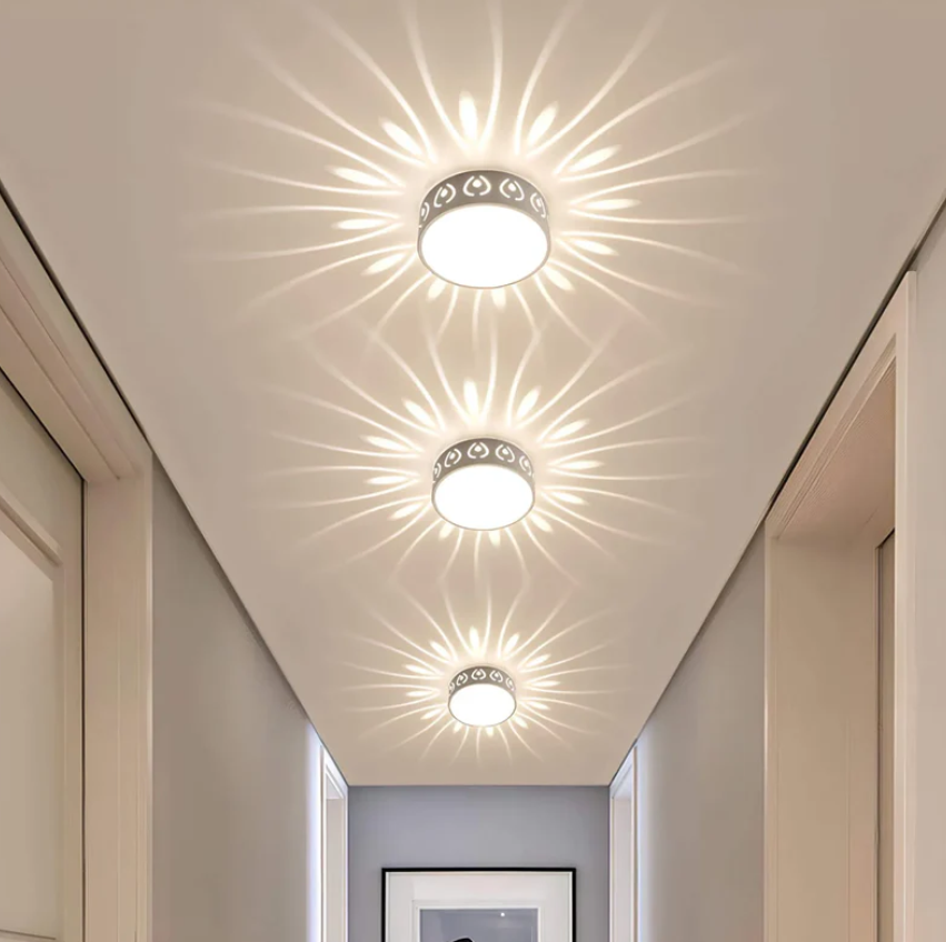 Garduru LED Deckenleuchte | Elegante Kristall- und Acrylbeleuchtung für Flure und Eingänge
