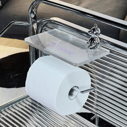Auris Luxe – Stilvoller Toilettenpapierhalter mit praktischem Regal