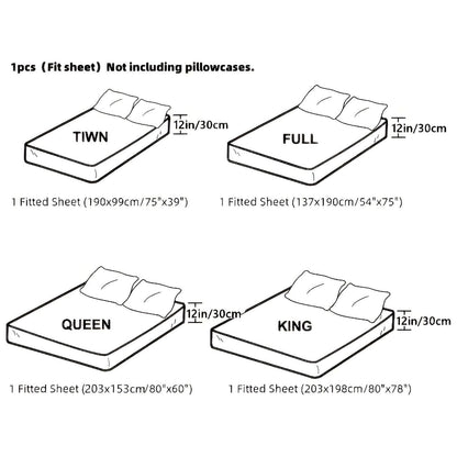 Garduru Duvet Cover - Luxus Anti-Rutsch Weicher Samt Spannbettlaken Matratzenschoner