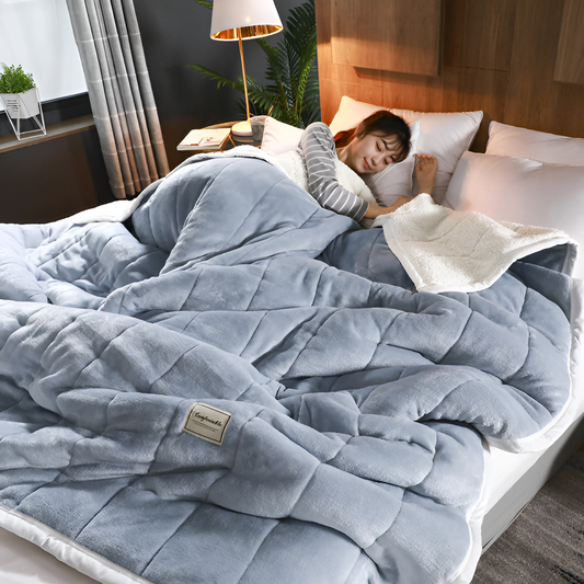 Kuschelige Sherpa-Decke