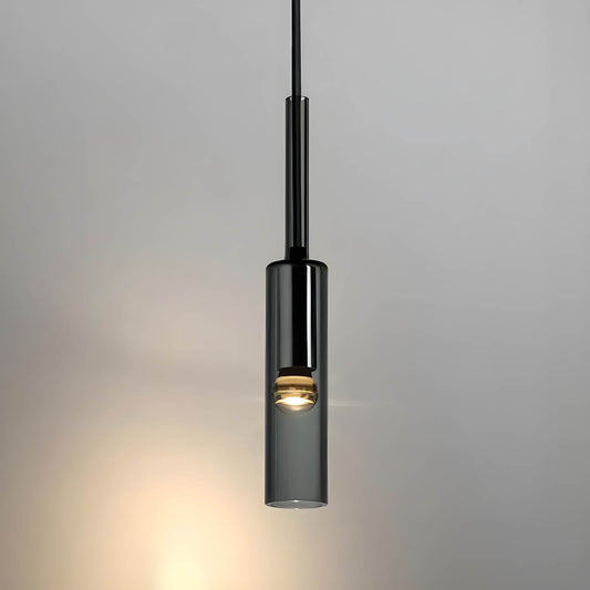 Suspension Marke - Moderne Glas- und Metalllampe mit integrierter LED
