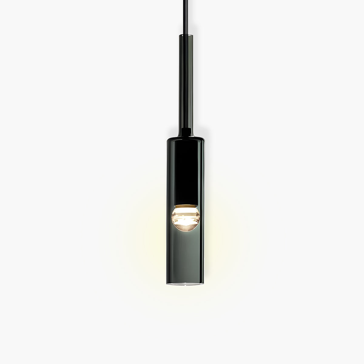 Suspension Marke - Moderne Glas- und Metalllampe mit integrierter LED