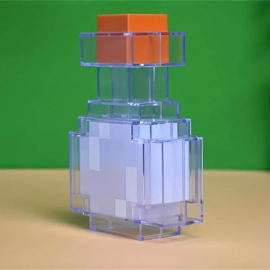 Minecraft Zaubertranklampe - LED Wiederaufladbare Farbwechsel-Nachtlampe, USB-betrieben