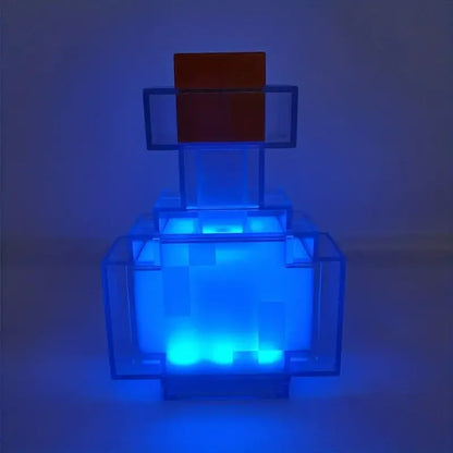 Minecraft Potion Lampe – Farbwechselnde LED-Nachtlicht mit Touch-Steuerung & USB wiederaufladbar