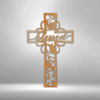 Blessed Cross - Stahl-Schild