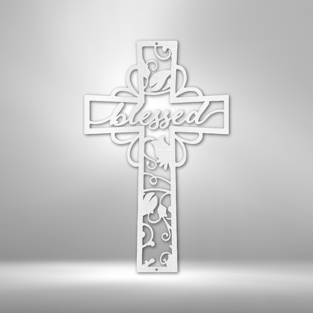 Blessed Cross - Stahl-Schild
