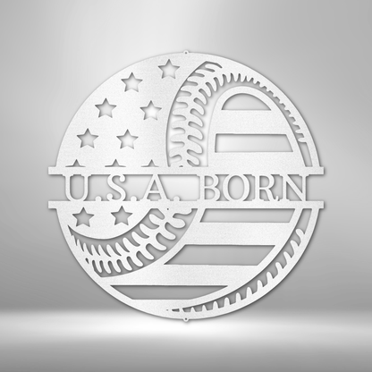 Amerikas Lieblingsbeschäftigung - Metallschild