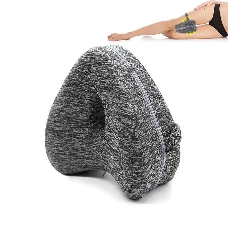 Ergonomisches Kniekissen für Seitenlieger – Orthopädisches Beinsupportkissen mit Memory-Schaum für komfortablen Schlaf