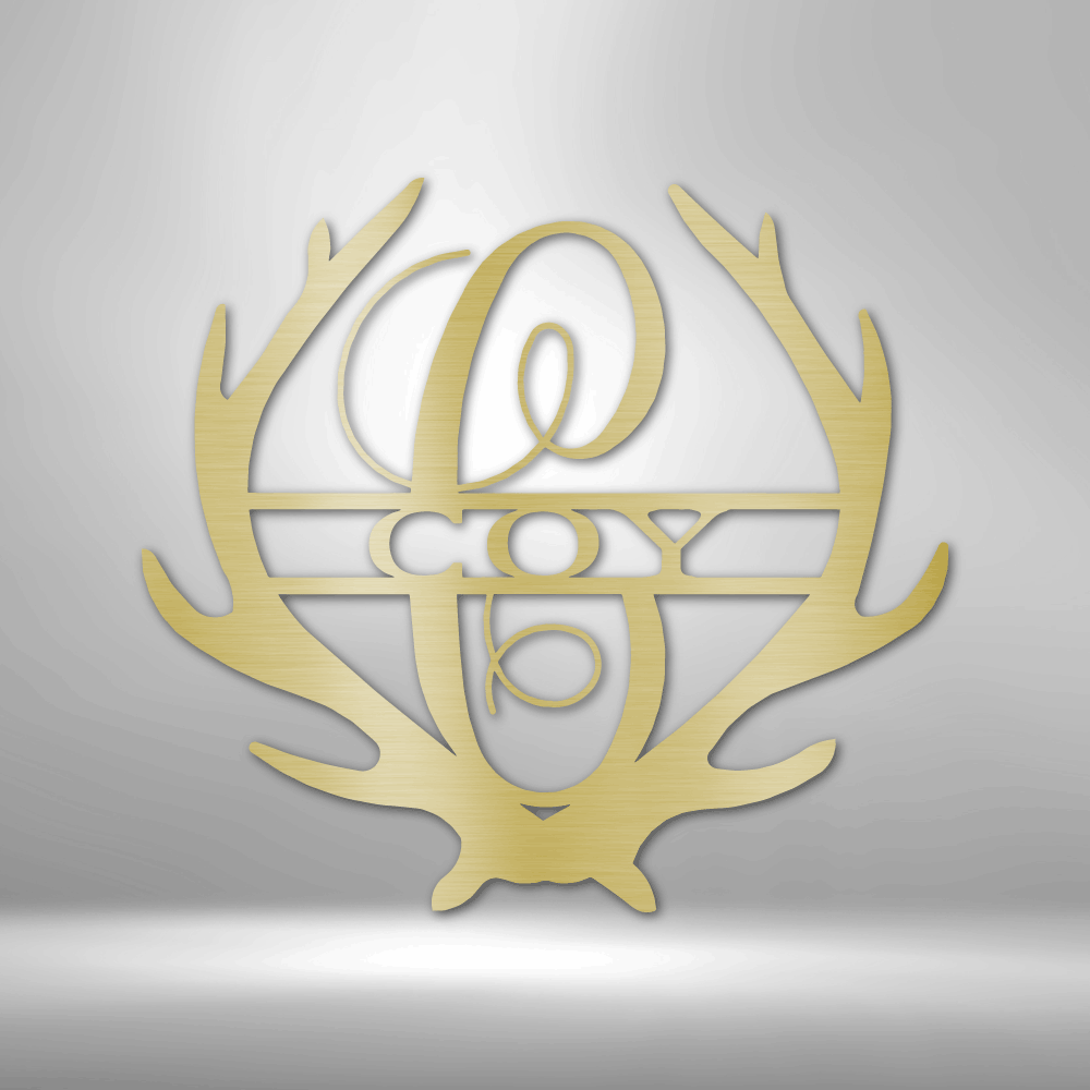 Antler Monogram - Stahlzeichen