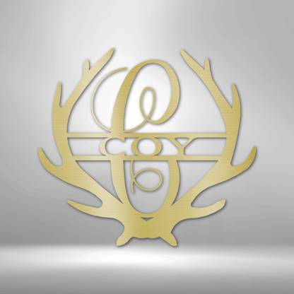 Antler Monogram - Stahlzeichen
