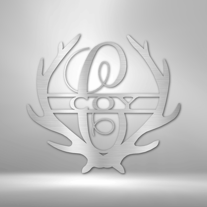 Antler Monogram - Stahlzeichen