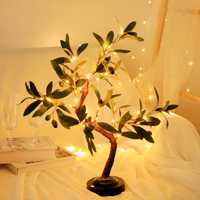 LED-Tischlampe in Baumform – Natürliche und ökologische Dekoration für Wohnzimmer und Schlafzimmer