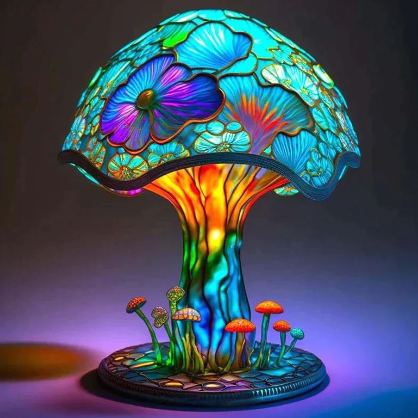 Garduru Buntglaslampe – Künstlerisches und Beruhigendes Licht für Ihr Zuhause