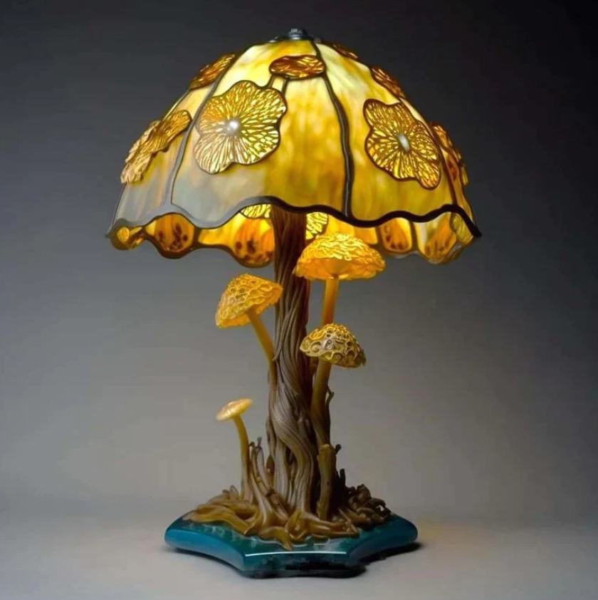 Garduru Buntglaslampe – Künstlerisches und Beruhigendes Licht für Ihr Zuhause