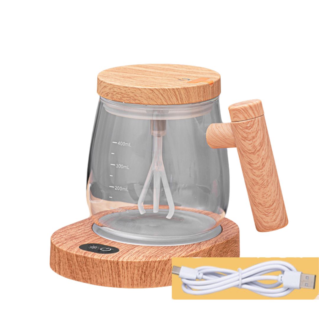2in1 Mixer Tasse aus Holz