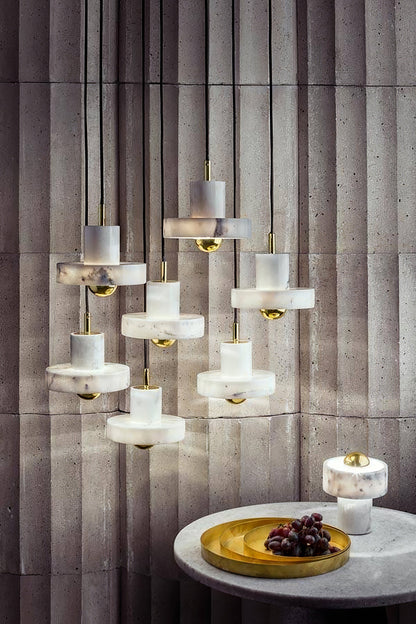 Suspension Marble Aura - Moderne Marmorlampe mit integrierter LED