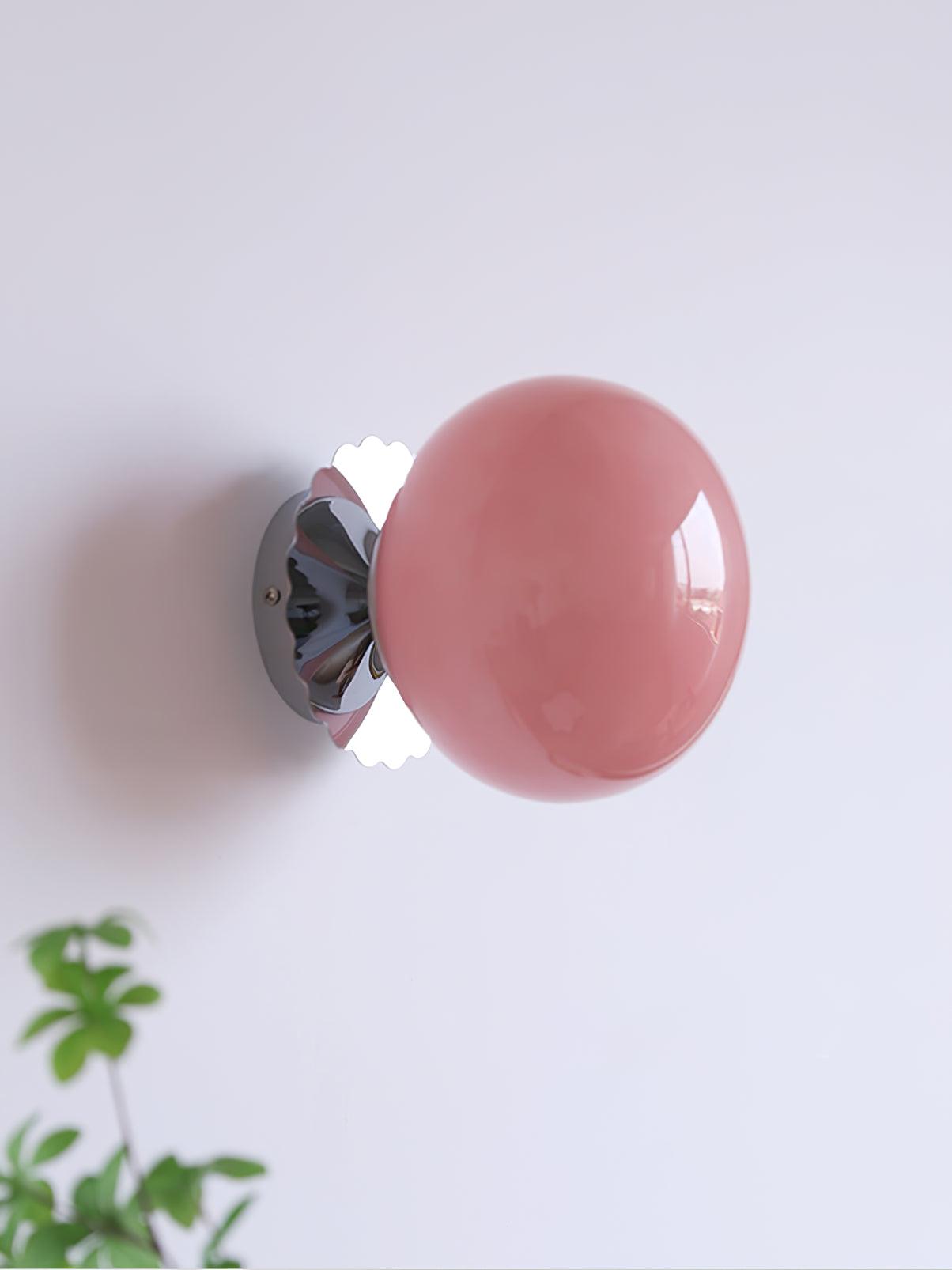Moderne Lampe aus Metall und Glas Rosa - LED-Beleuchtung mit E27-Fassung