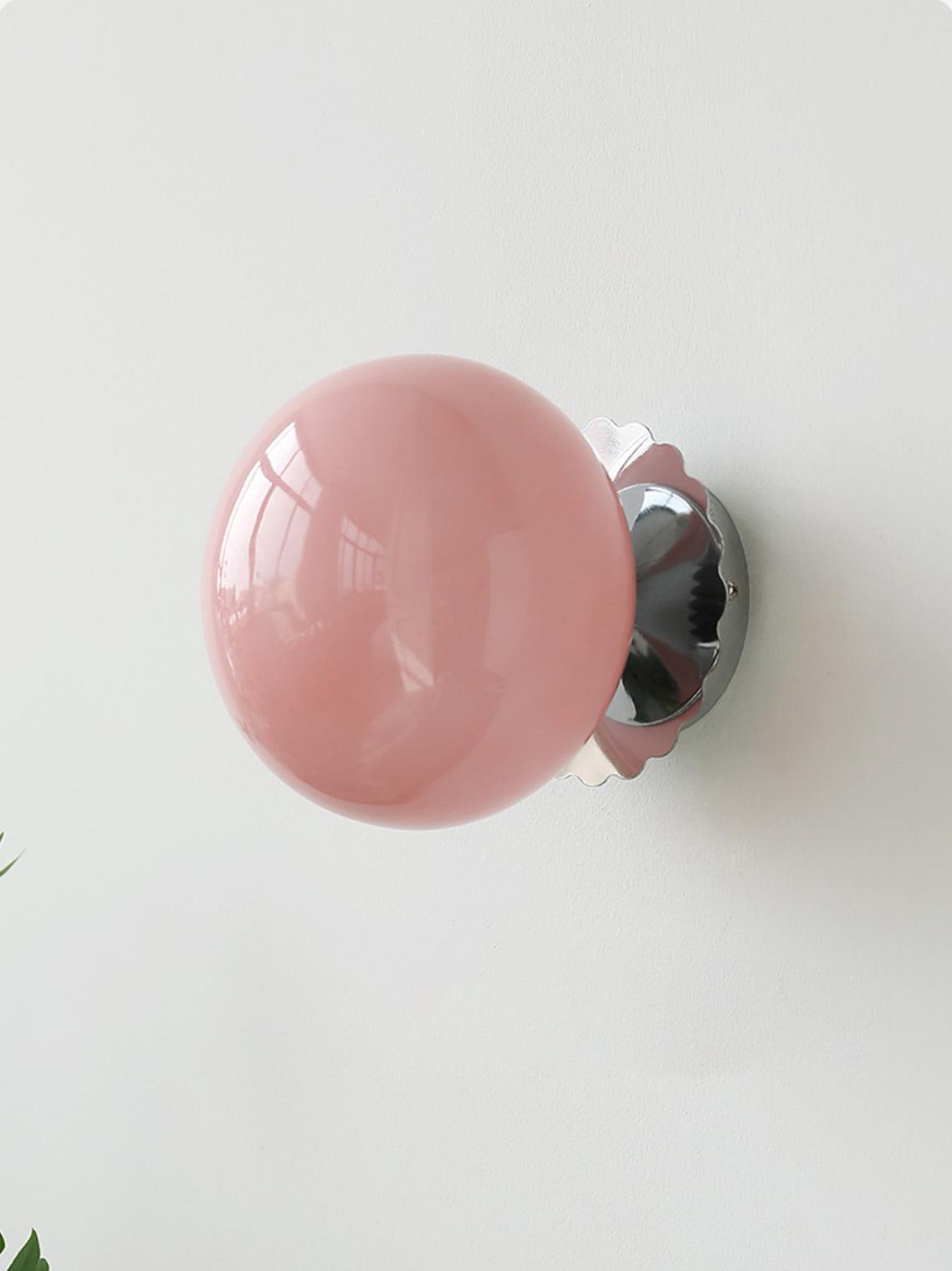 Moderne Lampe aus Metall und Glas Rosa - LED-Beleuchtung mit E27-Fassung