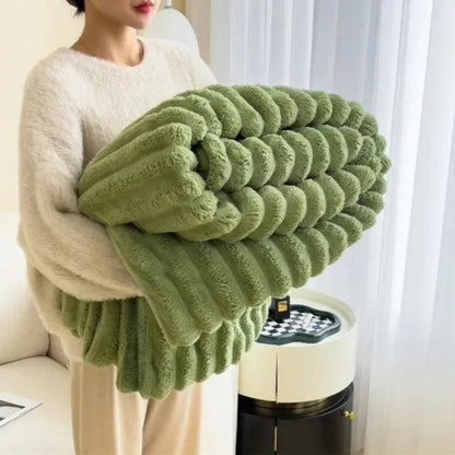 CozyLuxe – Ultra-weiches geripptes Decke für Wärme und Komfort