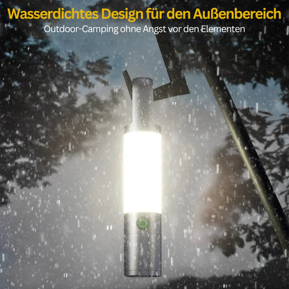 Wiederaufladbare LED-Taschenlampe mit Mehrfarbenfiltern – USB-C-betriebene Taschenlampe für Camping und Notfälle